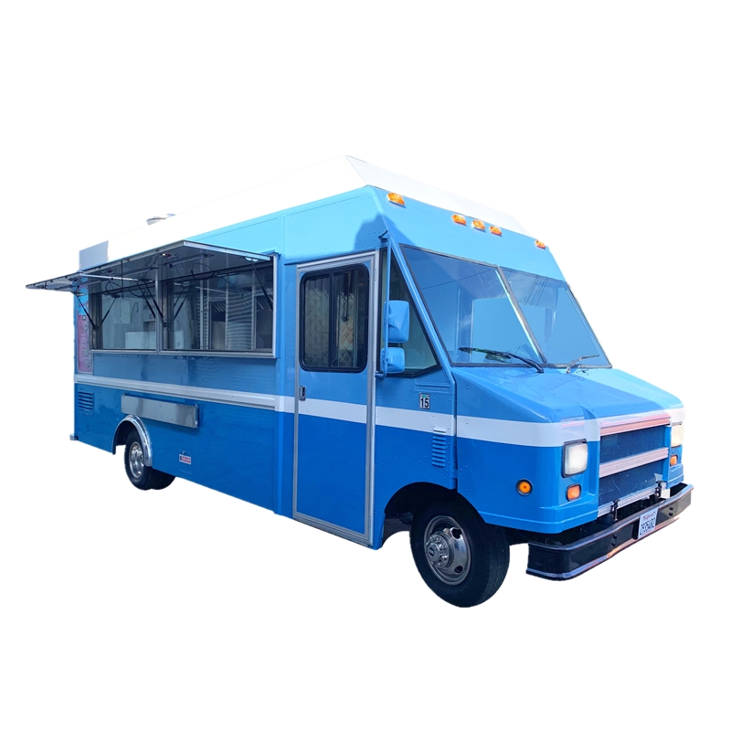 Coffee Tea Van - Blauwe kleur elektrische koffieautomaat voertuig food