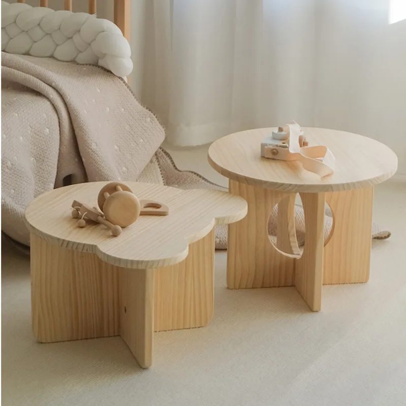 Tea Coffee Set Up - Massief Houten Kinder Kleine Tafel Kleuterschool