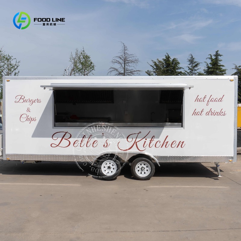 Coffee Tea Van - Hamburgerwagen Concessieaanhangwagen Commerciële koffie Voedsel Van