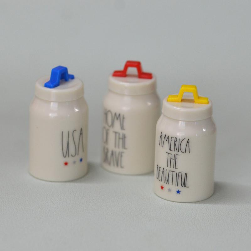 Tea Coffee Set Up - Paar van 3 kleine Amerikaanse opslagcontainers