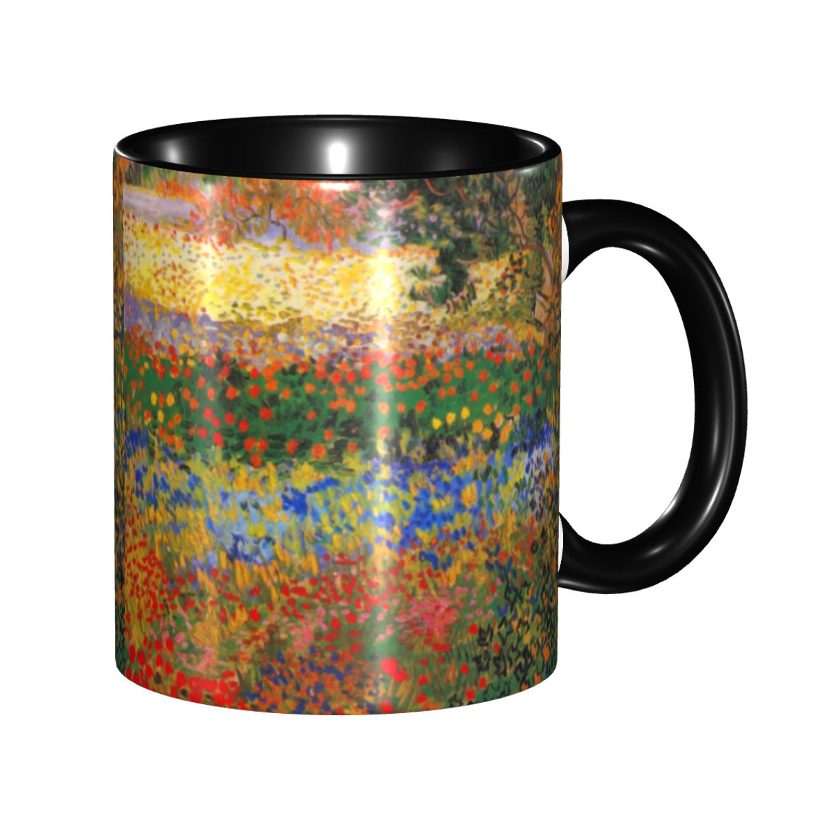Coffee Tea Van - Aangepaste bloementuin schilderij van Vincent Van