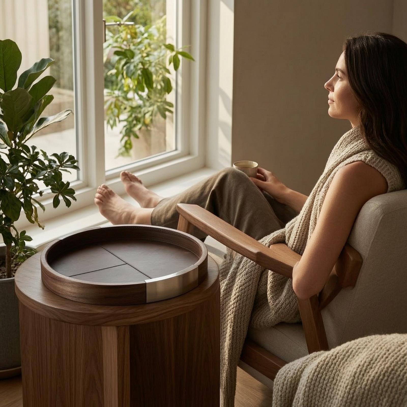 Walnoot houten dienblad Minima - Tea Coffee Set Up recensie en prijs