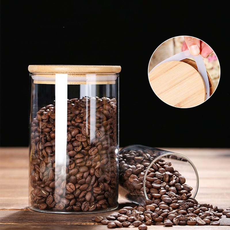 Glazen voedselopslagpotten met - Coffee Tea And Bean Leaf recensie en prijs