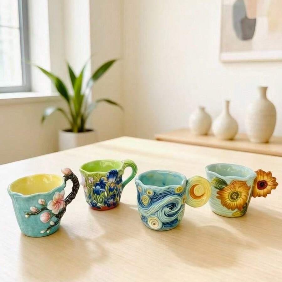 4-delige Van Gogh-serie geëmbo - Coffee Tea Van recensie en prijs