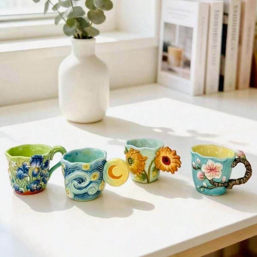 4-delige Van Gogh-serie geëmbo - Coffee Tea Van recensie en prijs