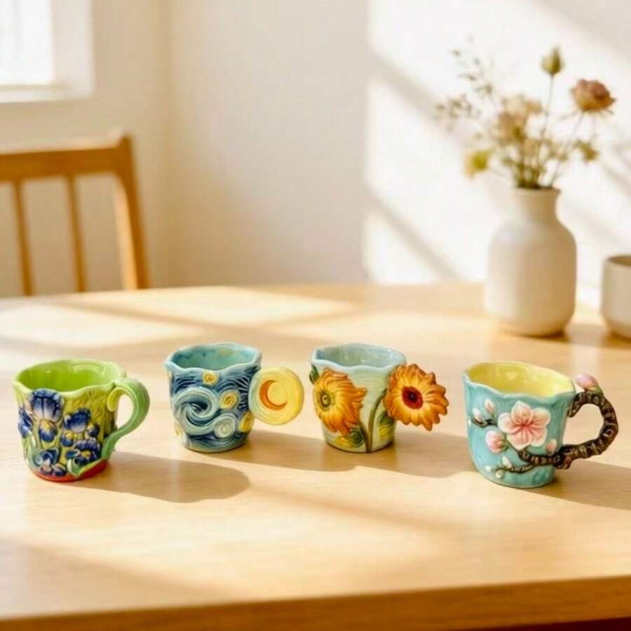 4-delige Van Gogh-serie geëmbo - Coffee Tea Van recensie en prijs