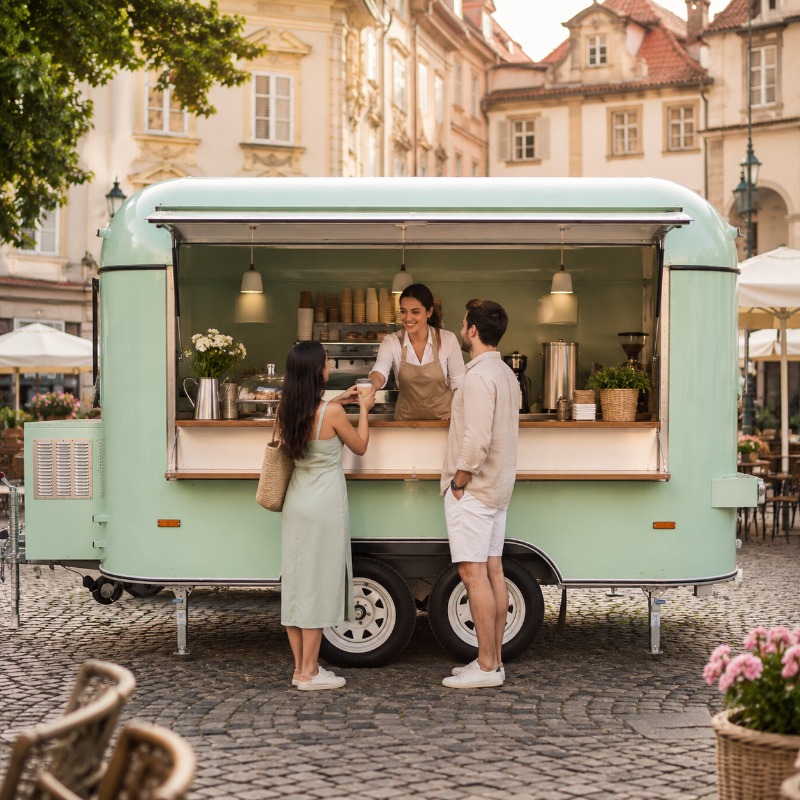 Foodtruck, straatcatering, op  - Coffee Tea Van recensie en prijs