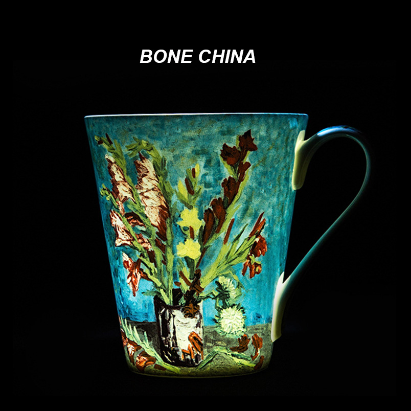 5-delige set Bone China Van Go - Coffee Tea Van recensie en prijs