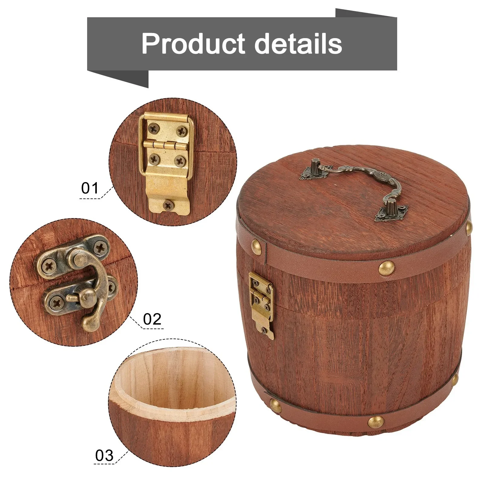 1 Pc Draagbare Thee Houten Vat - Coffee Tea And Bean Leaf recensie en prijs