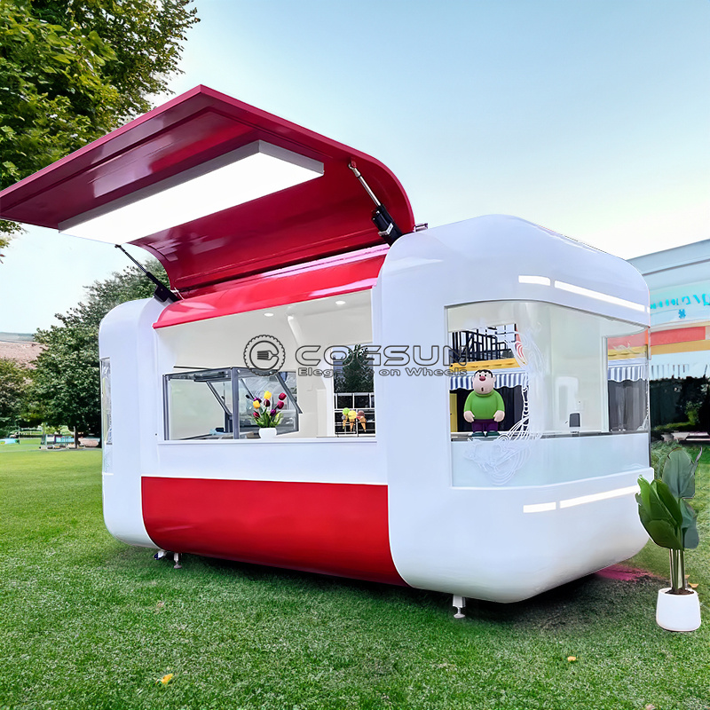 Straat Mobiele Voedselaanhangw - Coffee Tea Van recensie en prijs
