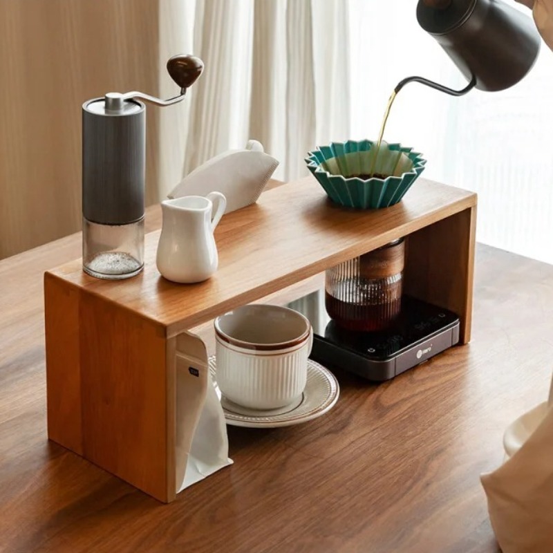 Massief houten koffiedruppelst - Tea Coffee Set Up recensie en prijs