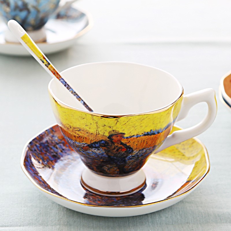 Van Gogh kunst schilderij koff - Coffee Tea Van recensie en prijs